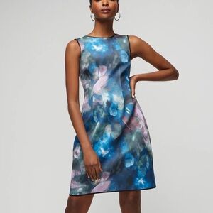 White House Black Market Printed Scuba Fit-and-Flare
Dress Sz 8